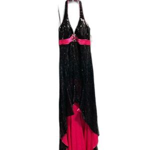 Cassandra Stone Black/Pink Sequined Dress - Size 6 - NWT